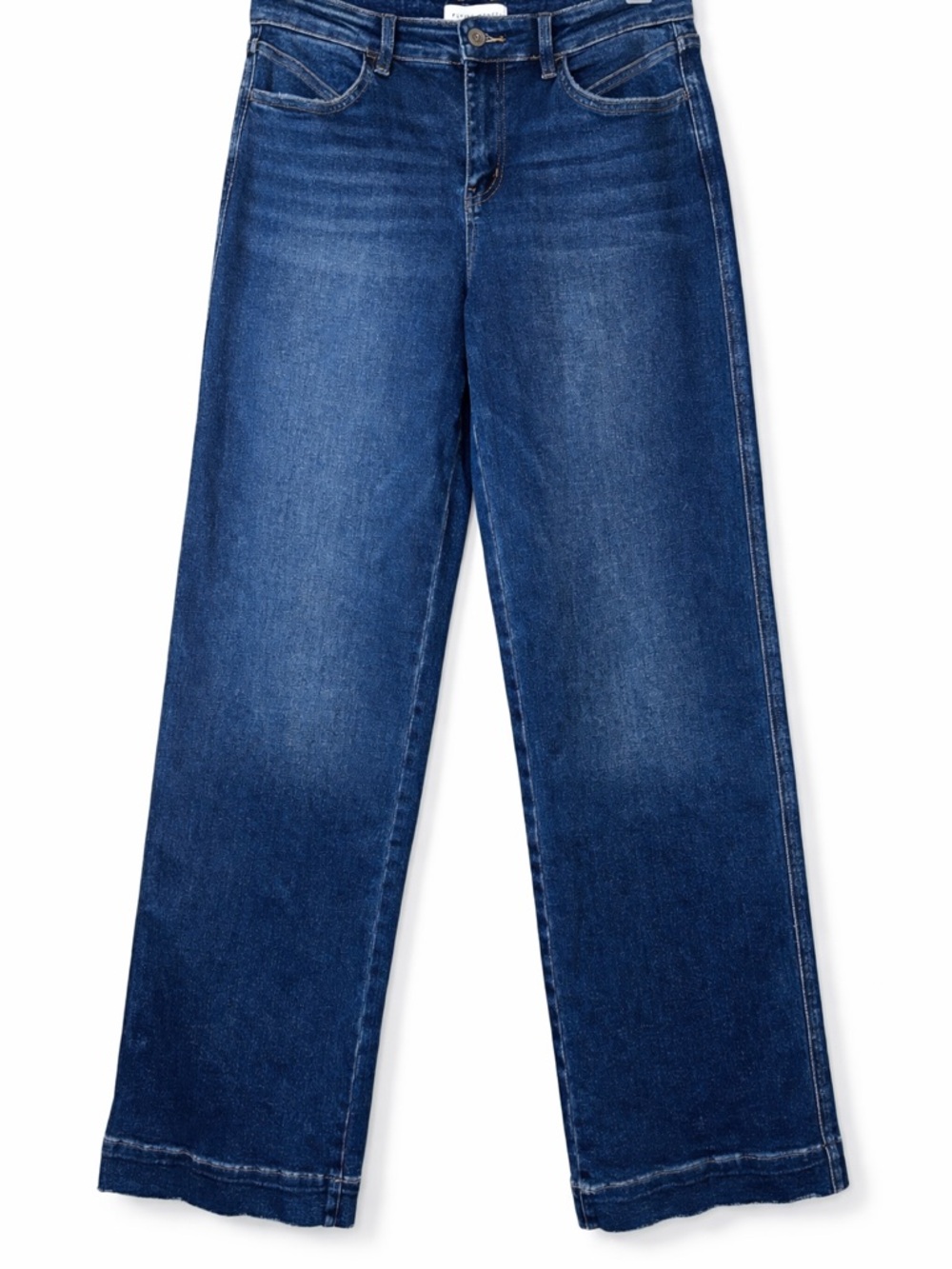 Flying Monkey Wide Leg Crop Jeans Size 29 High Rise Dark Wash Stretch